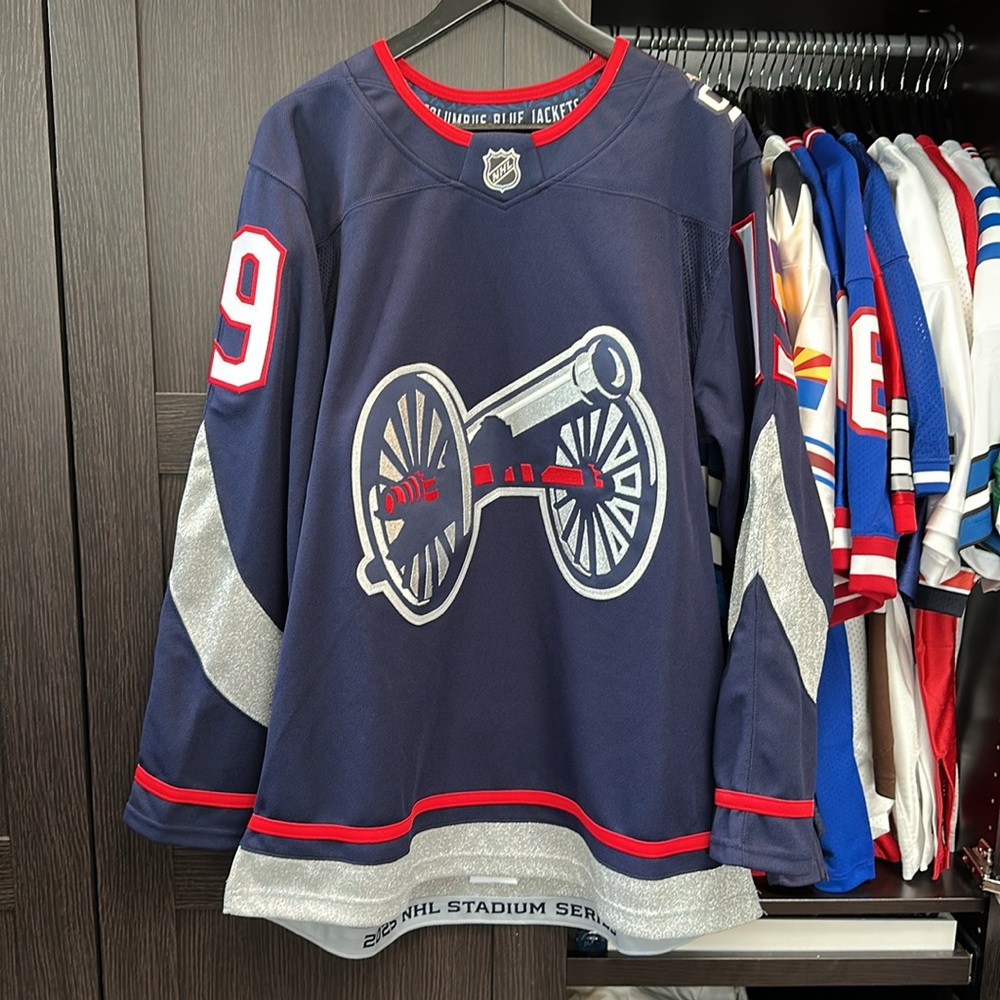 Adam Fantilli Columbus Blue Jackets Fanatics 2025 NHL Stadium Series Jersey